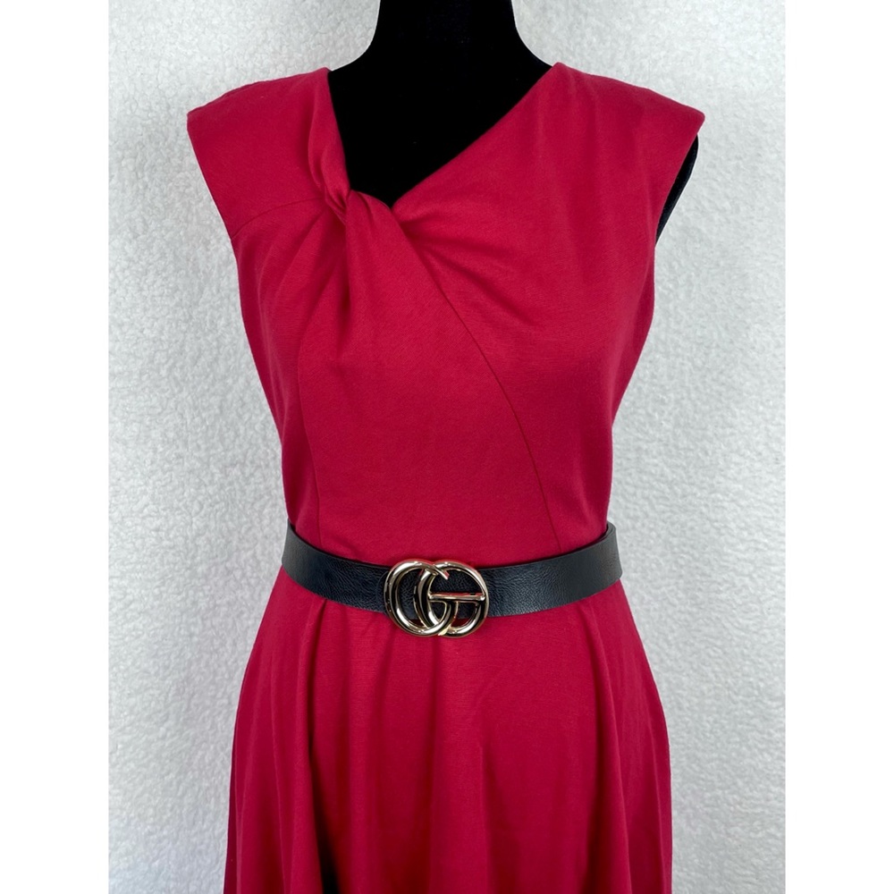 ELIZA J • Red Twist Knot Sleeveless Mini Dress, 2P - Picture 8 of 16